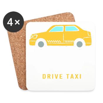 Taxi Driver Taxi - Coasters (set of 4) - white - Front