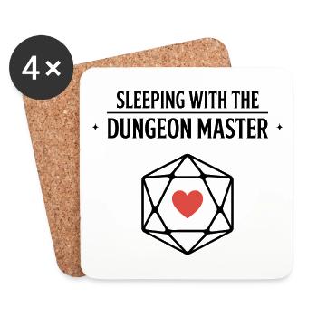 Sleeping with the DM - Funny D'n'D - Coasters (set of 4) - white - Front