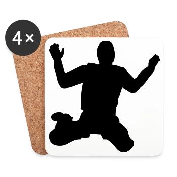 Skydiver - Untersetzer (4er-Set) - Weiß - Vorne