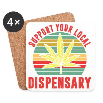 Funny Stoner Outfits - Coasters (set of 4) - white - Front