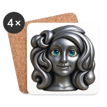 SILVER PRINCESS - baby & kids - Dessous de verre (lot de 4) - blanc - Devant