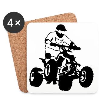 quad bike - Coasters (set of 4) - white - Front