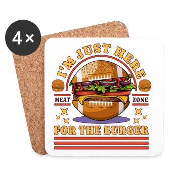 American Football at Just Here For The Burger - Coasters (set of 4) - white - Front