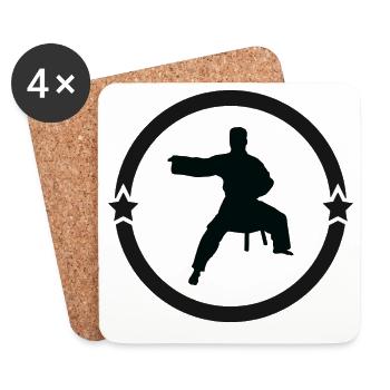 Aikido - Martial Art - Aikido - Coasters (set of 4) - white - Front