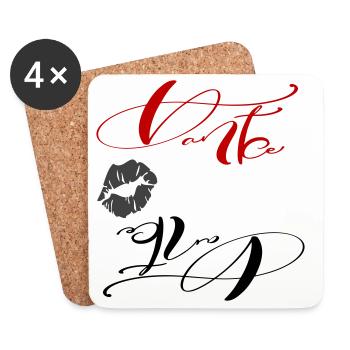 thank you - Coasters (set of 4) - white - Front