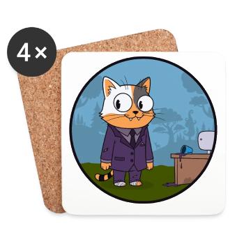 ABOGATO - Coasters (set of 4) - white - Front