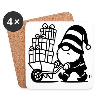 Imp wheelbarrow - Coasters (set of 4) - white - Front