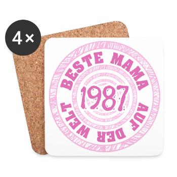 1987 - Coasters (set of 4) - white - Front