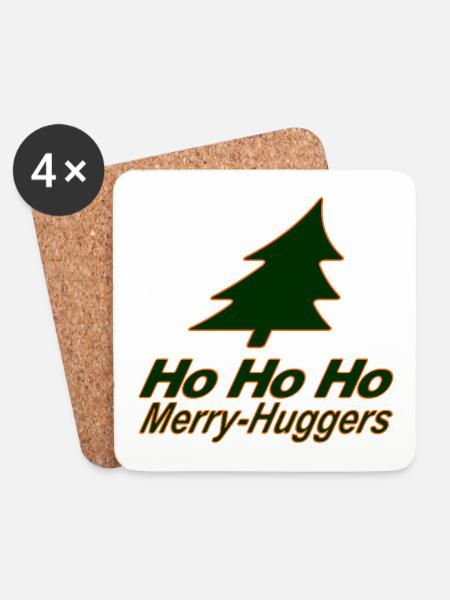 It's christmas again, you Merry-Huggers! - Coasters (set of 4) - white