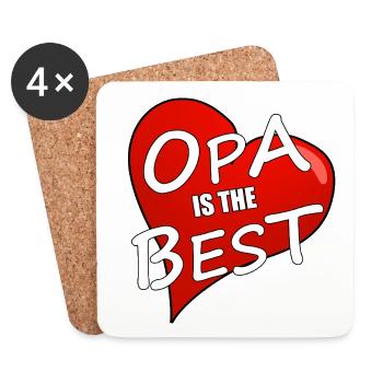 GRANDPA IS THE BEST - Coasters (set of 4) - white - Front