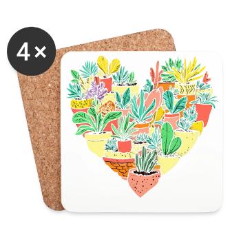 Garden & Plant Lovers Gifts - Coasters (set of 4) - white - Front