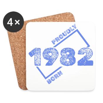 1982 1982 - Coasters (set of 4) - white - Front