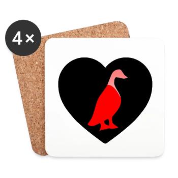 Ducks - Coasters (set of 4) - white - Front