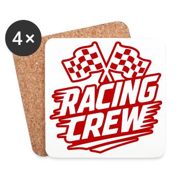 Équipe de course Rennsport - Dessous de verre (lot de 4) - blanc - Devant