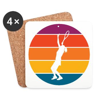 tennis - Coasters (set of 4) - white - Front