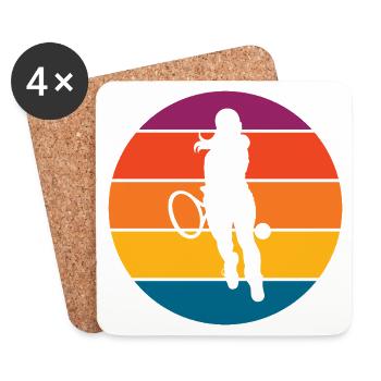 tennis - Coasters (set of 4) - white - Front