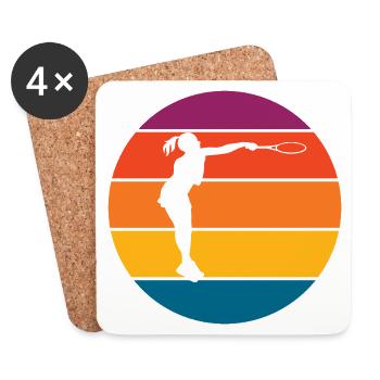 tennis - Coasters (set of 4) - white - Front