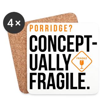 giudan  - Porridge - conceptually fragile - Untersetzer (4er-Set) - Weiß - Vorne