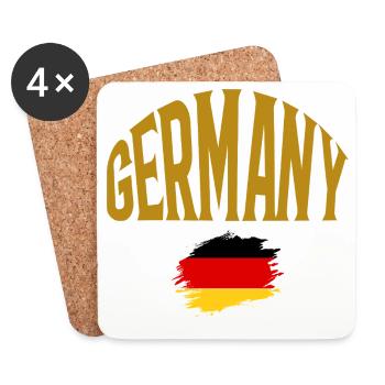 Allemagne - Dessous de verre (lot de 4) - blanc - Devant