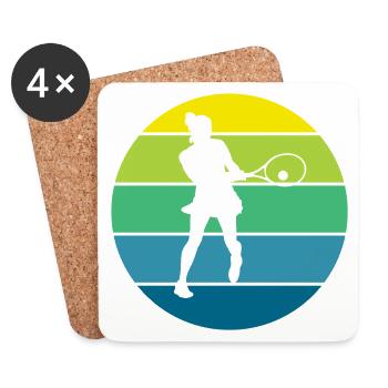 Tennis - Coasters (set of 4) - white - Front