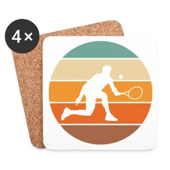 Tennis - Untersetzer (4er-Set) - Weiß - Vorne