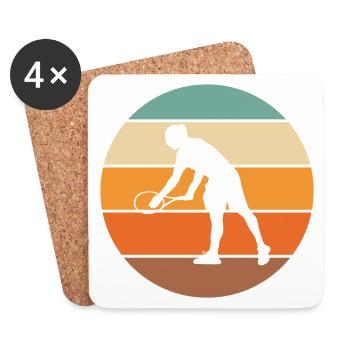Tennis - Coasters (set of 4) - white - Front