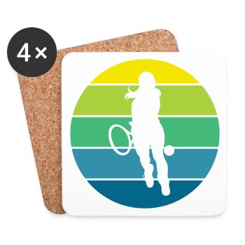 tennis - Coasters (set of 4) - white - Front