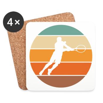 Tennis - Untersetzer (4er-Set) - Weiß - Vorne