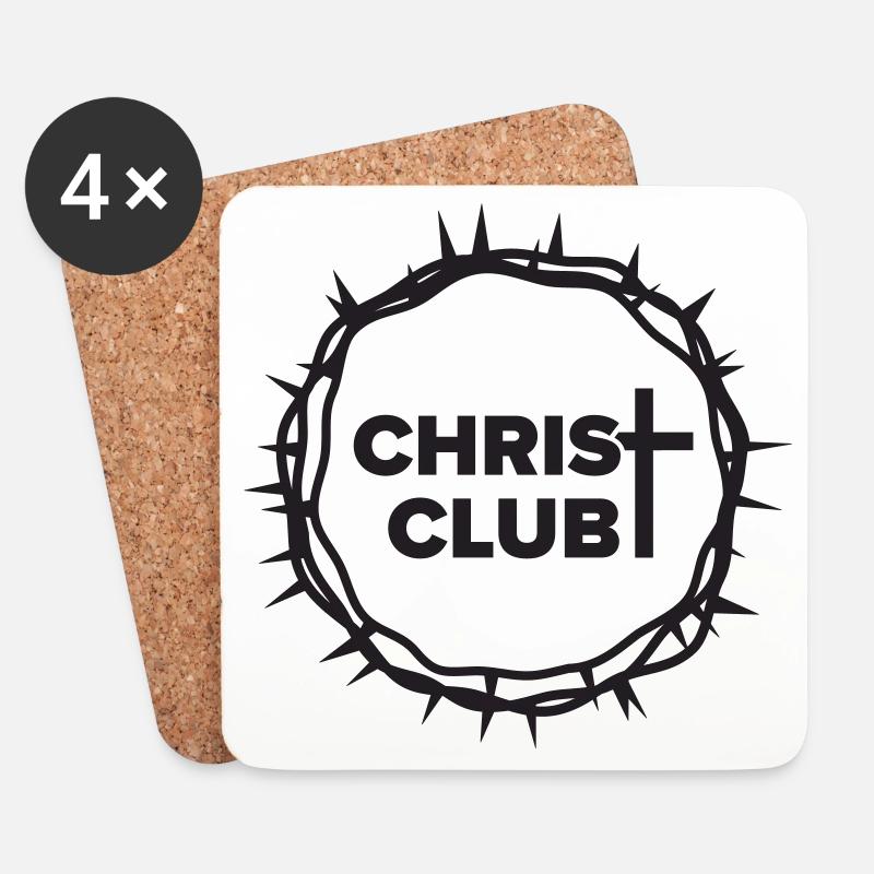 Christ-Club - Untersetzer (4er-Set) - Weiß