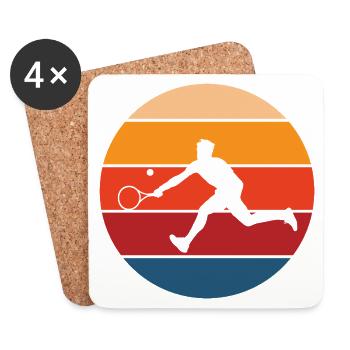 Tennis - Untersetzer (4er-Set) - Weiß - Vorne