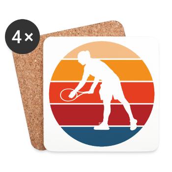 Tennis - Coasters (set of 4) - white - Front