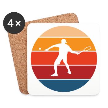 Tennis - Untersetzer (4er-Set) - Weiß - Vorne