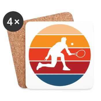 Tennis - Untersetzer (4er-Set) - Weiß - Vorne
