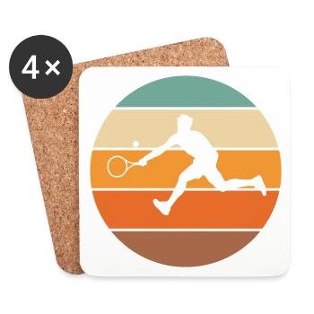Tennis - Untersetzer (4er-Set) - Weiß - Vorne