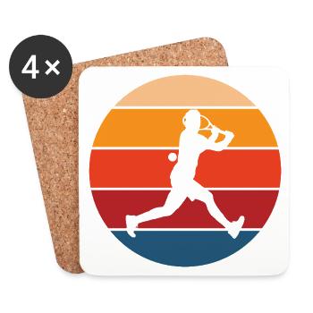tennis - Dessous de verre (lot de 4) - blanc - Devant