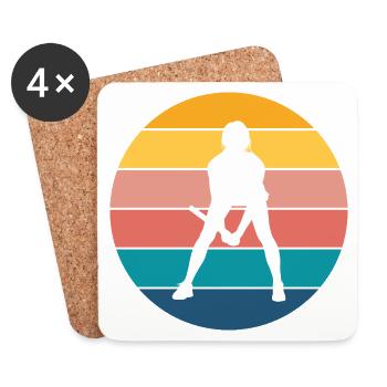 Tennis - Coasters (set of 4) - white - Front