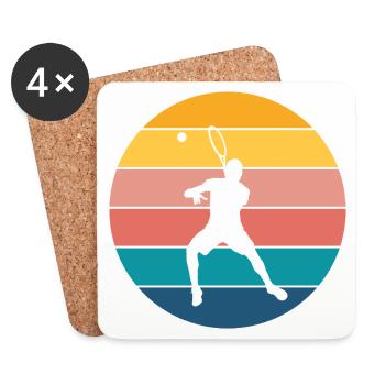 Tennis - Coasters (set of 4) - white - Front