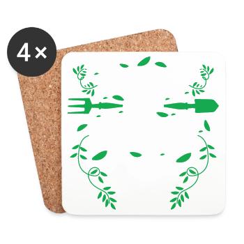 I’ll Be In My Office Gardening Gift Art - Untersetzer (4er-Set) - Weiß - Vorne