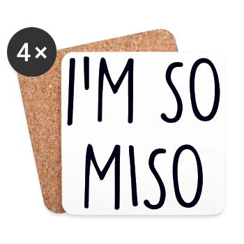 miso - Coasters (set of 4) - white - Front