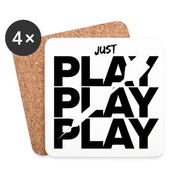 Just Play Darts, Triple Fun on the Board, 180s - Coasters (set of 4) - white - Front