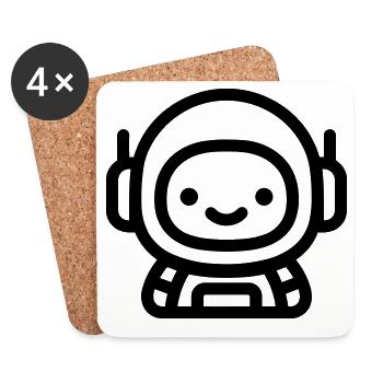 Astronaut - Untersetzer (4er-Set) - Weiß - Vorne