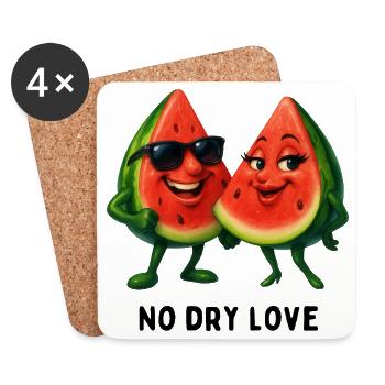 No Dry Love Watermelon Duo - Dessous de verre (lot de 4) - blanc - Devant