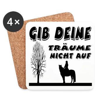 horses - Coasters (set of 4) - white - Front