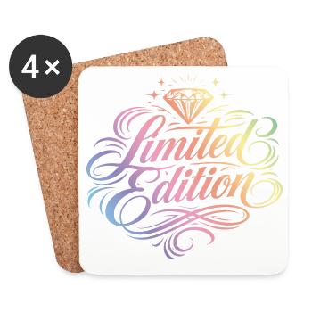 Limited Edition Colorful - Coasters (set of 4) - white - Front