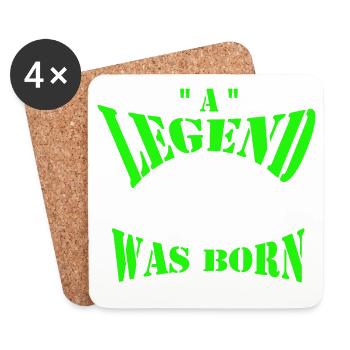 A Legend Was Born (1986) - Coasters (set of 4) - white - Front