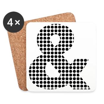 Ampersand - Coasters (set of 4) - white - Front