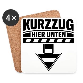 short train subway s train funny funny dick joke - Coasters (set of 4) - white - Front