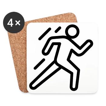 evacuation - Coasters (set of 4) - white - Front