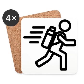 evacuation - Coasters (set of 4) - white - Front