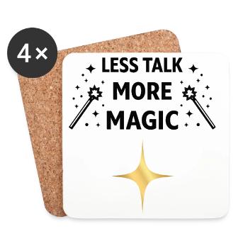 Less Talk More Magic – Spell Spell Shirt - Coasters (set of 4) - white - Front